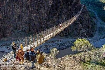 هیجان انگیزترین پل معلق ایران در خلخال