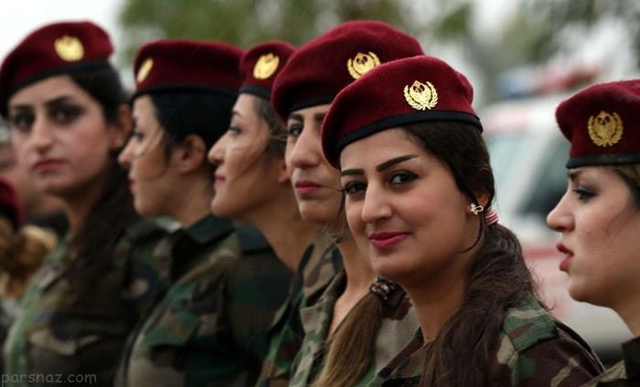 تصاویر دختران پیشمرگ کرد در جدال با داعش