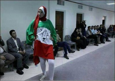فشن شو ایرانی و مدل های با ساپورت تنگ در حضور مردان