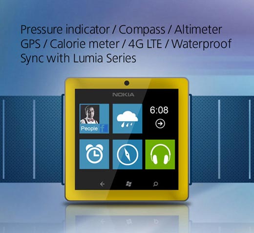 ساعت مچی نوکیا LUMIA توسط طراح ایرانی ساخته شده