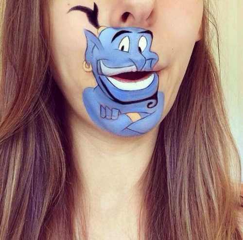عکس های دیدنی از نقاشی روی لب بسیار خلاقانه