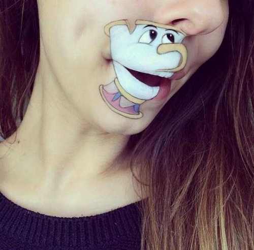 عکس های دیدنی از نقاشی روی لب بسیار خلاقانه