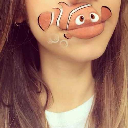 عکس های دیدنی از نقاشی روی لب بسیار خلاقانه