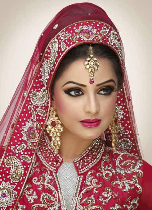مدل های جذاب میکاپ عروس مدل هندی
