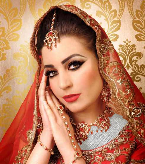 مدل های جذاب میکاپ عروس مدل هندی