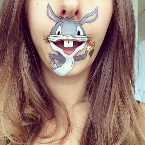 عکس های دیدنی از نقاشی روی لب بسیار خلاقانه