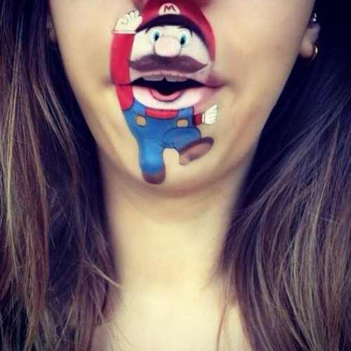 عکس های دیدنی از نقاشی روی لب بسیار خلاقانه