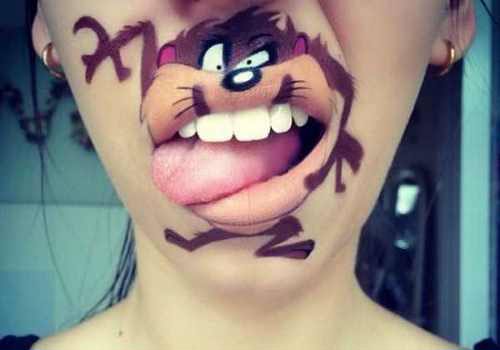 عکس های دیدنی از نقاشی روی لب بسیار خلاقانه