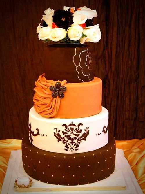 مدل های جدید کیک عروسی ویژه فصل پاییز