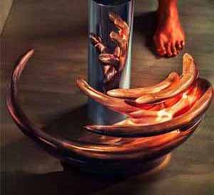 برای دیدن این نقاشی ها به آینه محدب احتیاج دارید