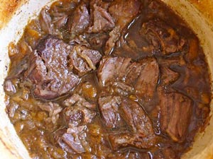 طرز تهیه گوشت دنده با طعم هلو