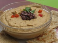 طرز پخت هوموس فلفل دلمه ای قرمز