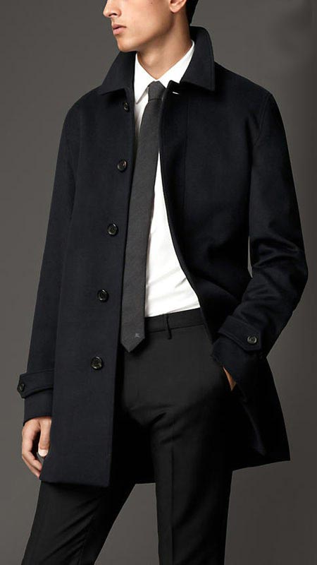 انواع مدل های جدید کت مردانه Burberry زمستان 2015