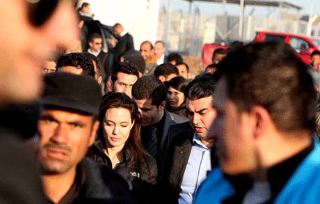 حضور جنجالی آنجلینا در کردستان عراق +عکس