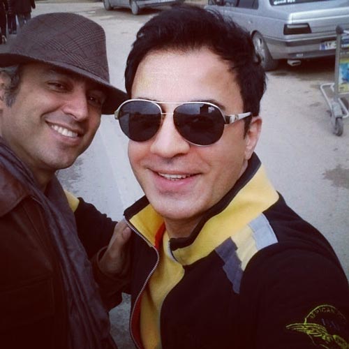 سلفی جالب مازیار فلاحی با عمو پورنگ با مازیار فلاحی! +عکس