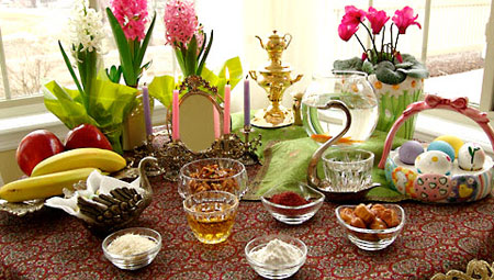 جدیدترین چیدمان سفره های هفت سین 94