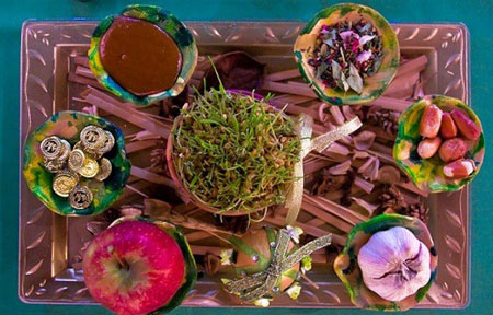 جدیدترین چیدمان سفره های هفت سین 94
