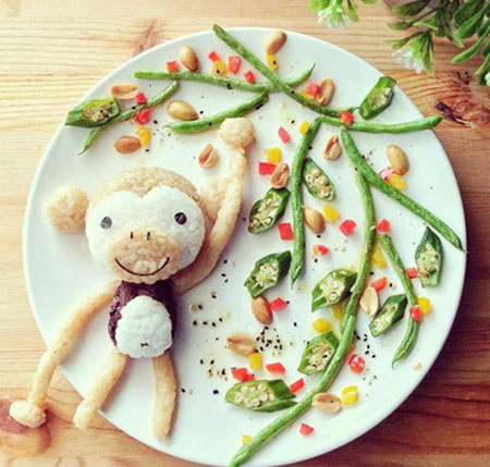 تزیین های خلاقانه و اشتها بر انگیز غذای کودک