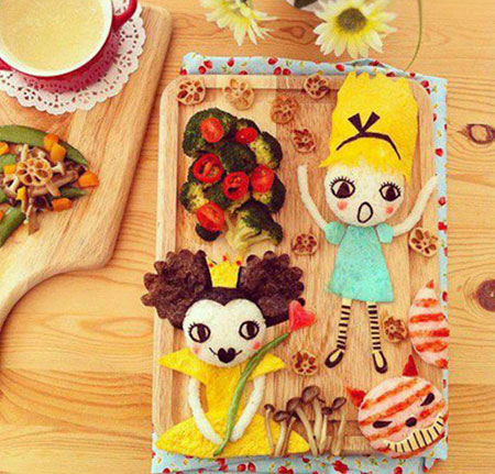 تزیین های خلاقانه و اشتها بر انگیز غذای کودک