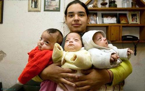 این دختر جوان با 7 فرزندش چگونه زندگی میکند (+عکس)