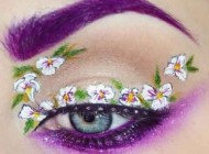 نقاشی های زیبا پشت پلک چشم