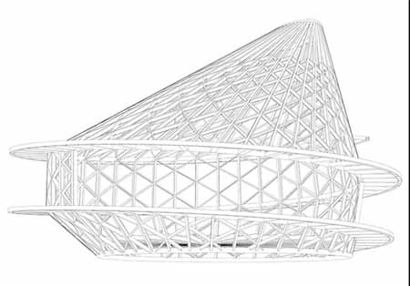 ساختمانی مدور طراحی شده توسط شرکت اسنوهِتا