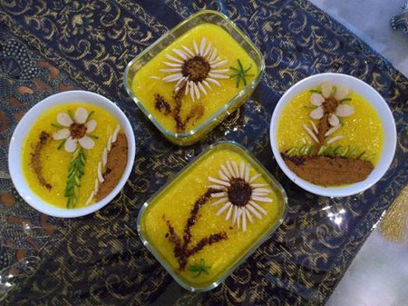مدل های زیبای تزئین شله زرد ویژه ماه رمضان