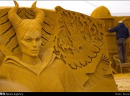 عکس های دیدنی از جشنواره مجسمه های شنی بلژیک