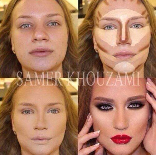 معجزه گریم روی صورت زنان زشت + سری کامل آموزش
