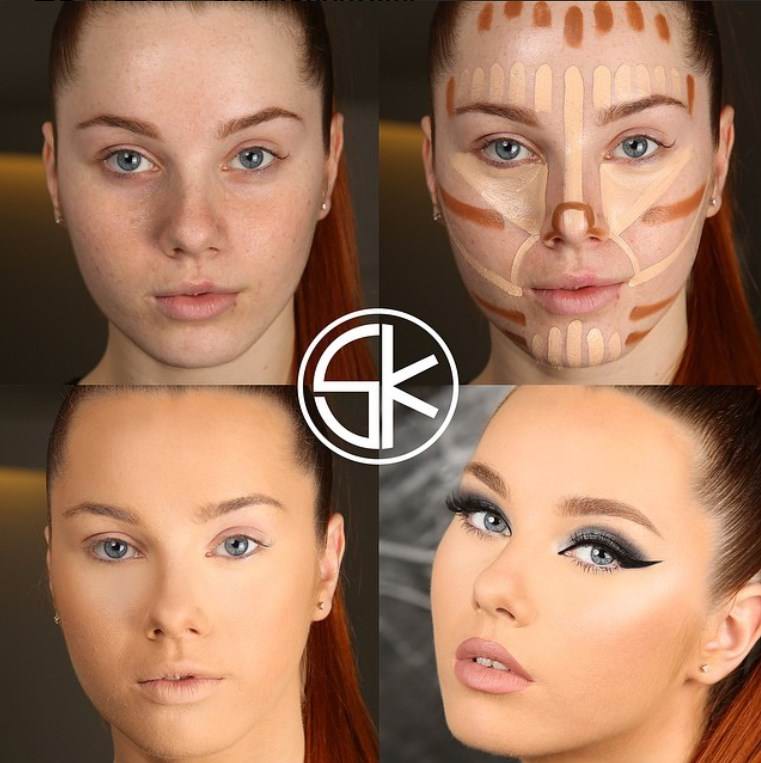 معجزه گریم روی صورت زنان زشت + سری کامل آموزش