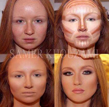 معجزه گریم روی صورت زنان زشت + سری کامل آموزش