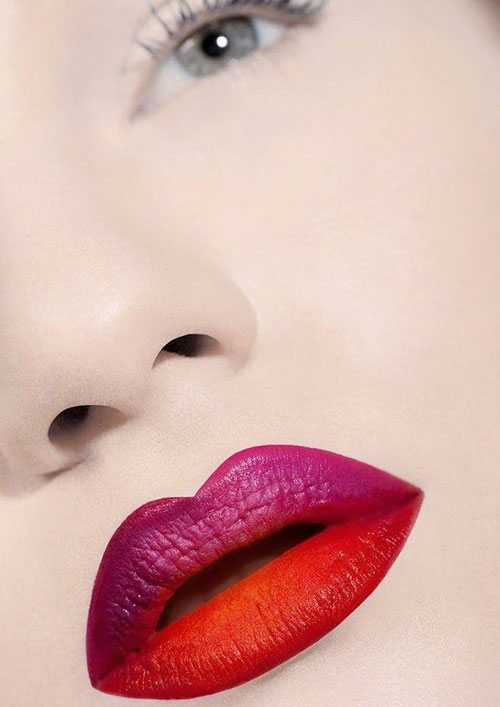 جدیدترین مدل آرایش لب با رژ لب در رنگ های متفاوت
