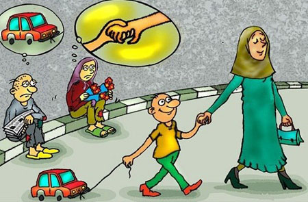 کاریکاتور های غم انگیز کودکان کار