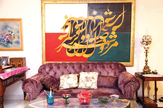 تلفیق چیدمان مدرن و سنتی آپارتمان مسعود فروتن