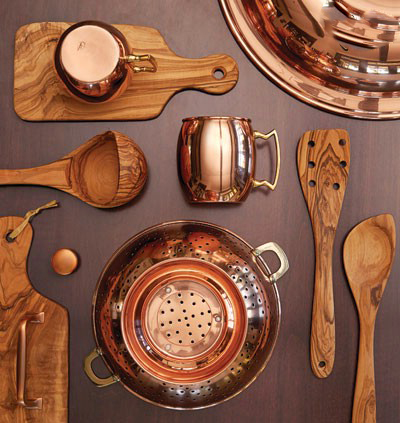 آشپزخانه ای از جنس مس سرخ