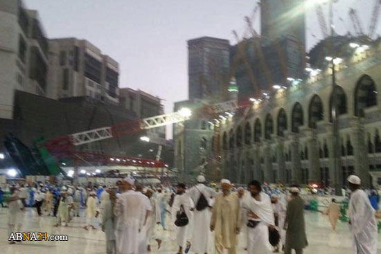 جدیدترین اخبار و تصاویری از سقوط مرگبار جرثقیل در مکه