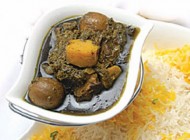 طرز تهیه خورش آلو گشنیز