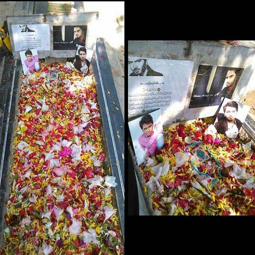 عکسی دیده نشده از مزار مرحوم علی طباطبایی