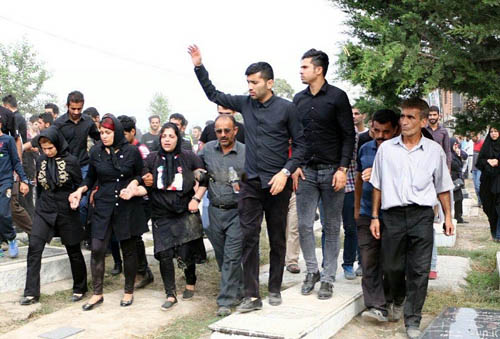 تصاویری دردناک از مزار هادی نوروزی