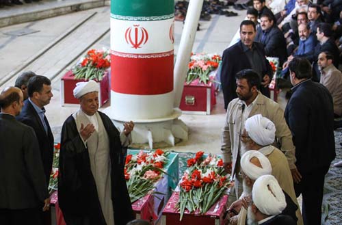 مراسم تشییع زائران کشته شده در منا در تهران + تصاویر
