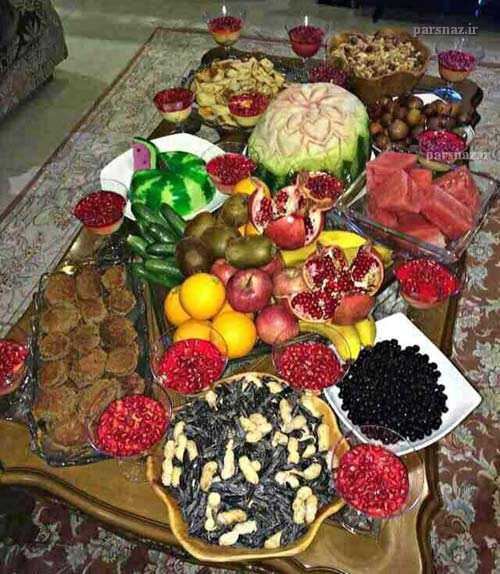 عکسهای زیبای تزئین شب یلدایی برای عروس