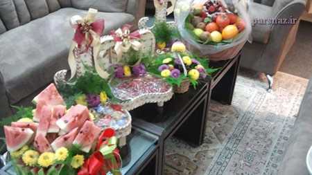 عکسهای زیبای تزئین شب یلدایی برای عروس