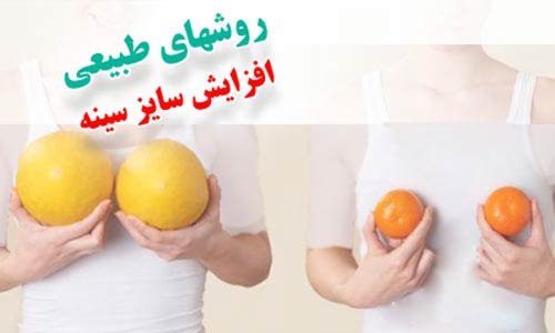 خوراکیهای طبیعی برای بزرگ شدن سینه زنان