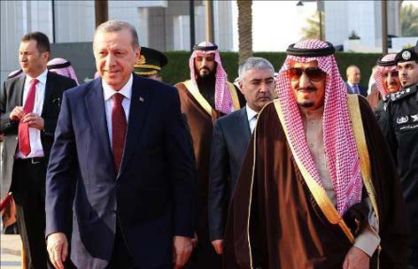 درهاي کعبه به روي اردوغان توسط ملک سلمان  باز شد+ عکس