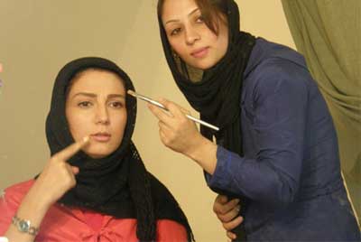 عکسهای دیدنی برخی بازیگران زن ایرانی در حال گریم کردن