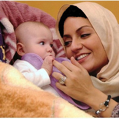 عکس زیبا و جدید مهناز افشار و دختر نازش