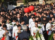 اتفاقی عجیب هنگام رونمایی از مقبره هادی نوروزی +عکس