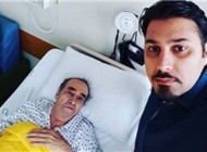 بستری شدن خواجه امیری در بیمارستان برای عمل جراحی+عکس
