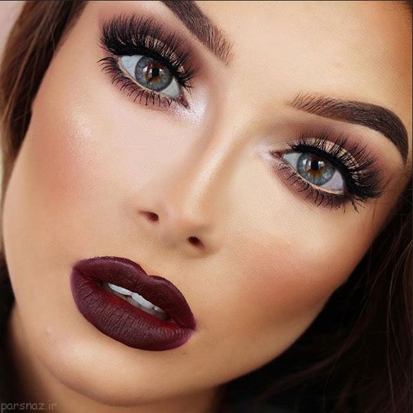 زیباترین مدل آرایش چشم و ابرو،مدل آرایش لب زنانه