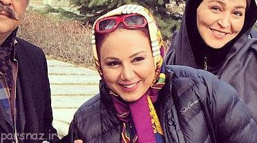 عکس از بهنوش بختیاری در خیابان های تهران